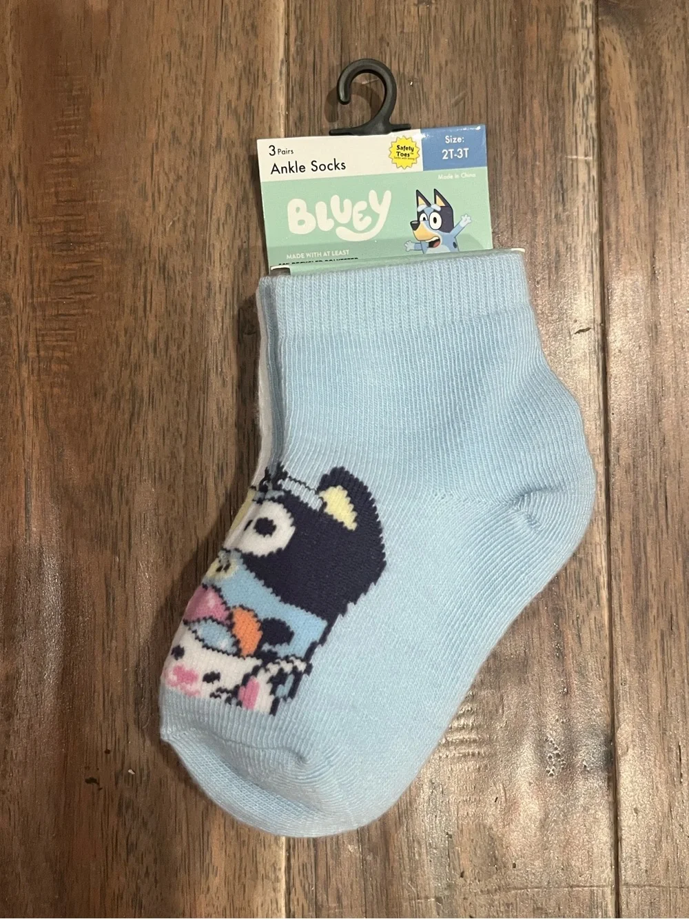 Bluey Bingo Easter Toddler Ankle Socks 3-Pack Size 2T-3T NWT Bunny Easter Egg